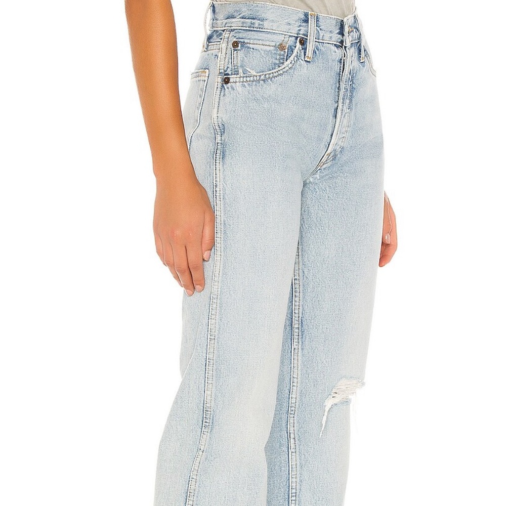 NWT RE/DONE Originals 90s High Rise Loose in Light Worn JEANS-size 28 - Picture 6 of 14